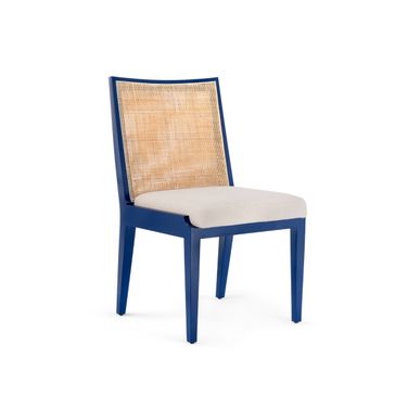 Ernest Side Chair Set of 2 In Deep Sea Blue