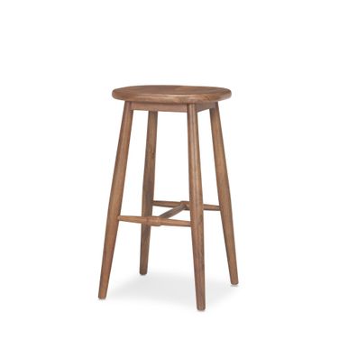 Ernest Wood Bar Stool In Medium Brown