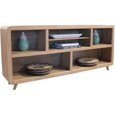 Escape 72 Inch Open Multi-Purpose Console In Light Brown