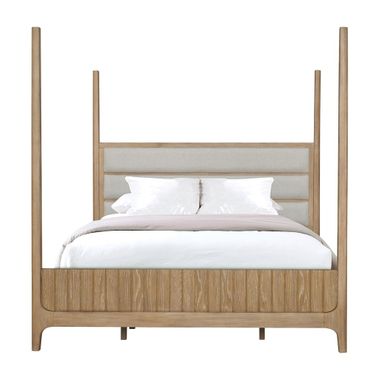 Escape Bedroom Queen Poster Bed In Light Brown
