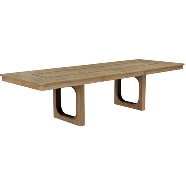 Escape 84 Inch Extendable Dining Table In Light Brown