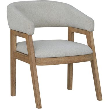 Escape Barrel Dining Chair Set of 2 In Beige