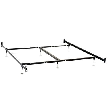 Esme California King Bed Frame (Headboard and Footboard) In Black