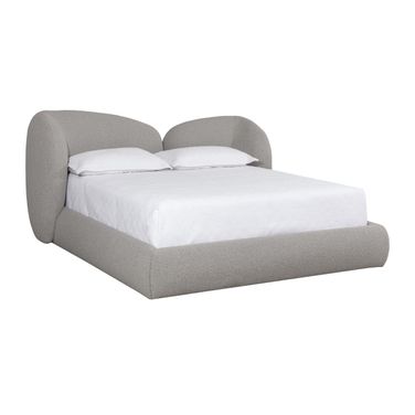 Esme King Platform Bed In Cappuccino and Black
