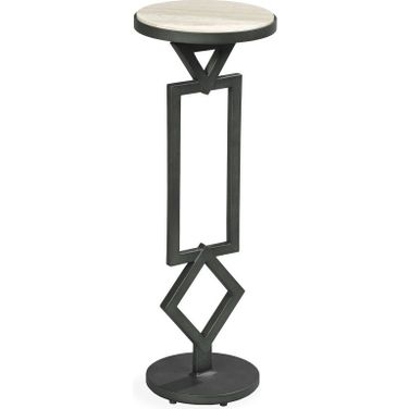 Esmeralda Martini Table In Rustic Black