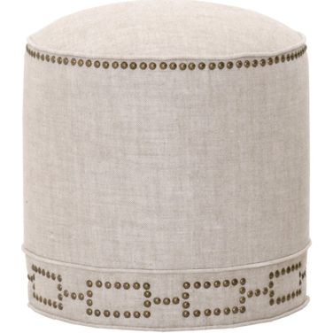 Essentials Marlow Ottoman In Bisque