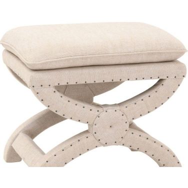Essentials Gaston Ottoman In Bisque
