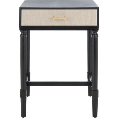 Estella 1 Drawer Accent Table in Black