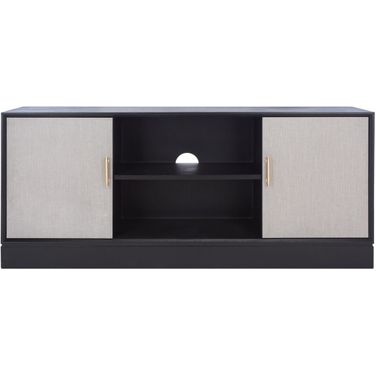 Estella 2Dr 1 Shelf Media Stand in Black
