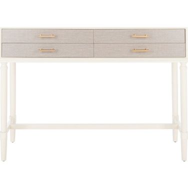 Estella 4Drw Console Table in White