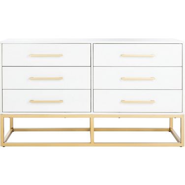Estelle Dresser In White And Gold