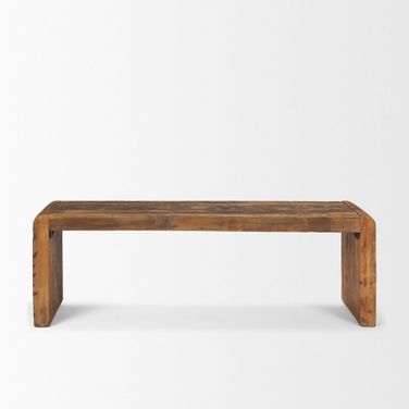 Estelle Reclaimed Wood Bench In Brown