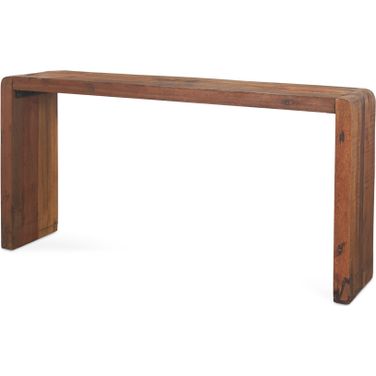 Estelle Reclaimed Wood Console Table In Rustic Brown