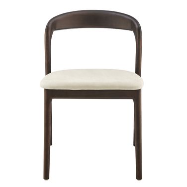 Estelle Side Chair In Natural and Dark Walnut