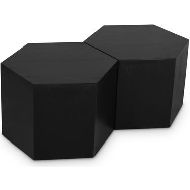 Eternal 2 Piece Coffee Table In Black