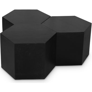 Eternal 3 Piece Coffee Table In Black