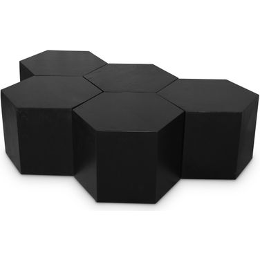 Eternal 5 Piece Coffee Table In Black