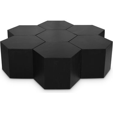 Eternal 7 Piece Coffee Table In Black