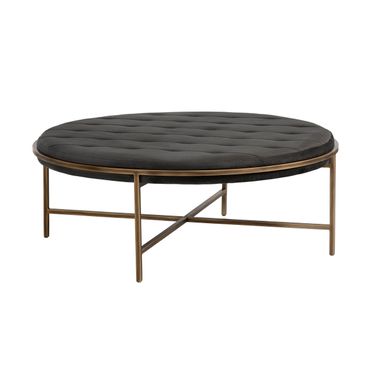 Ethel Round Ottoman In Piccolo Pebble