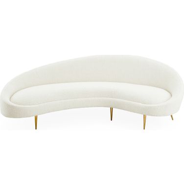 Ether Curved Sofa In Olympus Oatmeal