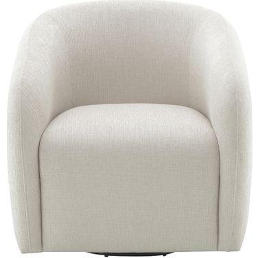 Etienne Chair with Swivel In Beige Linen