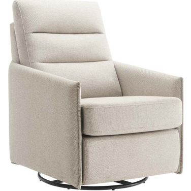 Etta Upholstered Fabric Lounge Chair In Oatmeal