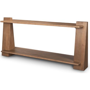 Eula Wood Console Table In Medium Brown