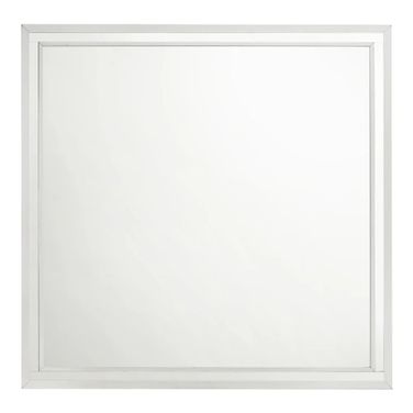 Europa Mirror In White