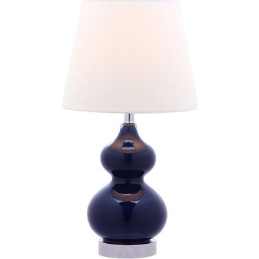Eva Double Mini Table Lamp in Navy