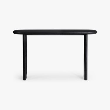 Eva Oak Console Table In Black