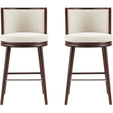 Evalyn Barstool Set of 2 In Cream