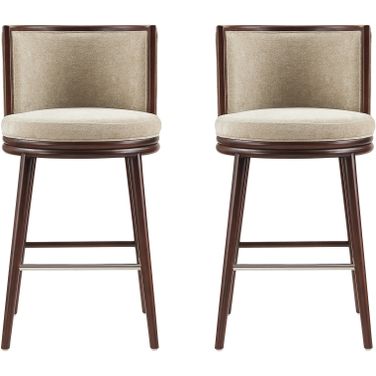 Evalyn Barstool Set of 2 In Natural
