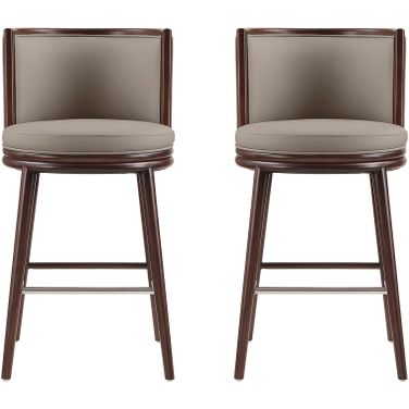 Evalyn Barstool Set of 2 In Taupe