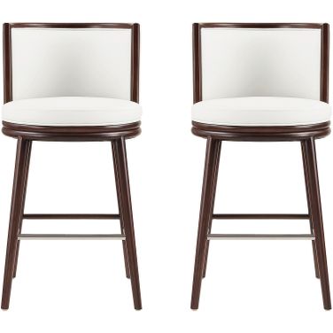 Evalyn Barstool Set of 2 In White