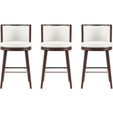 Evalyn Barstool Set of 3 In White