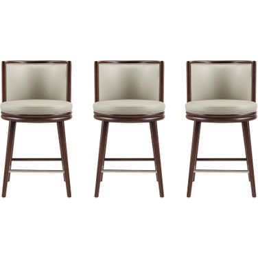 Evalyn Counter Stool Set of 3 In Stone