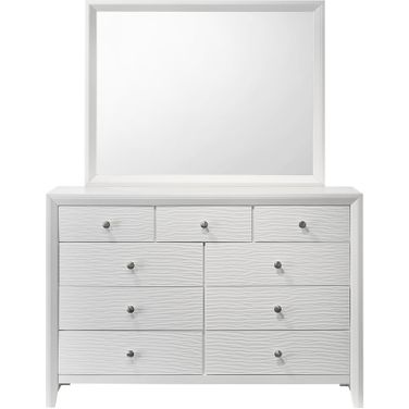 Evan Dresser Mirror In White