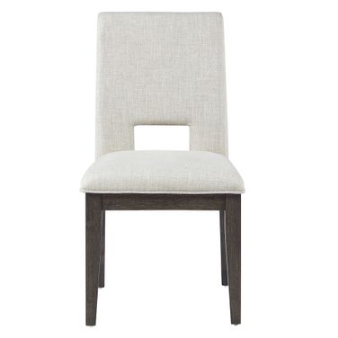 Evan Upholstered Side Chair Set of 2 In White