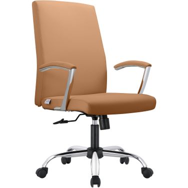 Evander Series Office Chair In Acorn Brown Leather