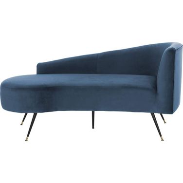 Evangeline Navy Parisian Settee