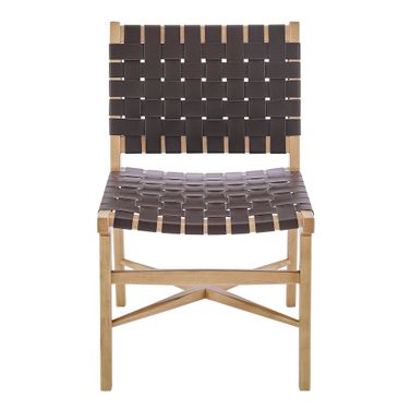 Evangeline Side Chair In Brown and Natural