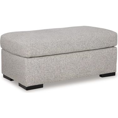 Evansley Ottoman In Pewter