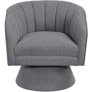 Eve Swivel Chair In Gray