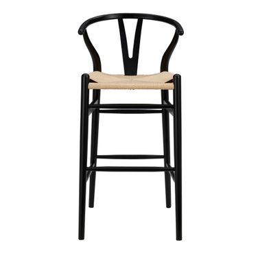Evelina Barstool In Black and Natural