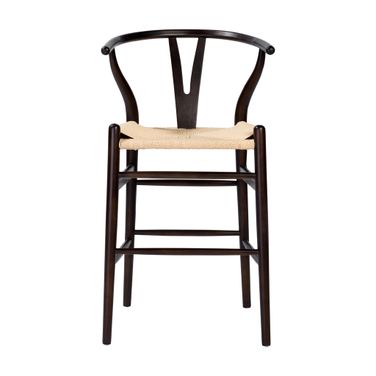 Evelina Counter Stool In Walnut and Natural