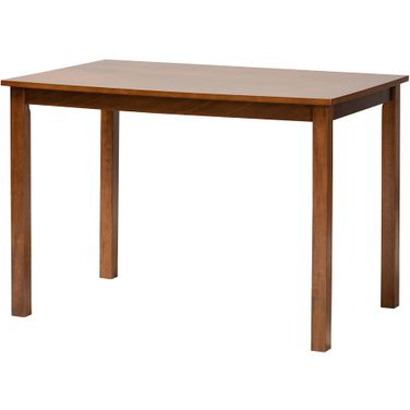 Eveline Wood 43 Inch Dining Table In Walnut Brown