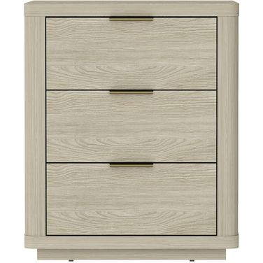 Evelyn 3-Drawer Nightstand In Natural