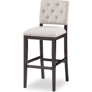Evelyn 30 Inch Stool In Walnut