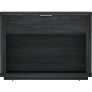 Evelyn 32 Inch Nightstand 2.0 In Charcoal Grey