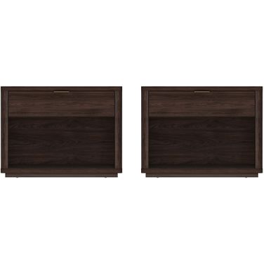 Evelyn 32 Inch Nightstand 2.0 Set of 2 In Brown